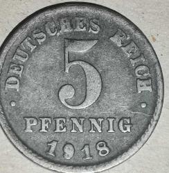 ALMANYA 1918   5  PFENNIG