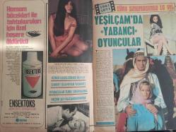 Pazar Haftalık Aktüalite Sinema Tiyatro Müzik ve Magazin Dergisi - 1 Eylül 1977 - Sayı:1093 - Feri Cansel - Hülya Korur - Ahu Tuğba bu kez kendine bir türk sevgili buldu - Ayhan Işık da sakal bıraktı - Tarık Akan arkadaşının doğum gününü kutladı - Şantöz Kumru tıpkı kovboy filmlerindeki gibi ufacık bir leğende aynı suyla birkaç kez yıkanmanın sırrını buldu - Hülya Korur, gönlünce bir tatil geçiriyor - Sekiz yıldır Avrupa'da dans eden Hülya Korur tatil için yurda geldi - Meral Zeren: ''İzmir'de beni çetin bir sınav bekliyor, ama başaracağım'' - Feri Cansel sinemaya geçmek için çırpınan kızını zapt edemiyor - Neri Neril Paris'te sahnede, İstanbul'da ise plajda soyunuyor - Romalı Perihan kendini eğlenceye verdi - Zerrin Doğan da kendine yeni bir sevgili buldu - Marie Pierre anılarını yayınladı ''Çıplak model nasıl oldum?'' fotoğraf ve haberi - Tam Takım Dergi