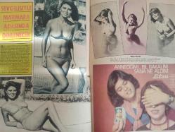 Pazar Haftalık Aktüalite Sinema Tiyatro Müzik ve Magazin Dergisi - 8 Eylül 1977 - Sayı:1094 - Karin Sewell - Piraye Uzun - Müjde Ar Vahşi Oldu - Piero Fabloni - Cüneyt Arkın - Hem Film Çevirdiler Hem Denize Girdiler - Selen Büke - Başrol Olunca Dayanamadı - Reklam Aşkı Balon Gibi Sönüverdi - Kadir İnanır - Harika Değirmenci - Kıvrak Vücudunu İlk Kez Avrupa'da Gösterecek - Seher Şeniz - Sevgilisiyle Marmara Adasında Dinlenecek - Balık Kız Havuzda - Şarkıcılığa Başlamam Soyunmamı Engellemez - Emel Aydan - Canan Ceylan - Erol Büyükburç - Dublaj da Yapıyor Film de Çeviriyor - Ülkü Özen - Turgut Özatay - Baki Tamer - Lilian Muller - Üçak Bölüğünün Maskotu Oldu fotoğraf ve haberi - Tam Takım Dergi