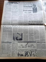 Vatan Gazetesi - 19 Ağustos 1961 - Can Bartu İtalya Yolcusu - Seçim Propagandasını Tahdit Eden Tasarı Hükümet Tarafından Hazırlanıyor - Cemal Gürsel Konuştu - Yassıada Kararı 1500 Sayfa Olacak - Vali Refik Tulga Dedi Ki Kadıköy Susuz Kalmayacak - Milli Birlik Komitesi Dün Cumhuriyetçi Köylü Millet Partisi Genel Sekreteri Ahmet Bilgin'i Kabul Etti - Kazlıçeşme İş Bankası Soyuldu - Kemal Tahir'in Romanı Yorgun Savaşçı Yazı Dizisi - Ölümünün 46. Yıldönümü Dolayısıyla Tevfik Fikret - Belediye Zabıtası 24 Saat Çalışacak - Başbakan Adula Kongo Birliğini Gerçekleştiriyor - Kısa Yurt Haberleri - Hoş Memo Karikatür - 15 Yaşındaki Bir Zenci İdama Mahkum Edildi - Dünya Nelere Gülüyor Karikatür - Çizgiler Yazan Orhan Kemal - Amerika'da Zencinin Bugünkü Durumu Yazan Amerika Adalet Bakanı Robert J. Kennedy - Ev Kadın Moda - Galatasaray Hapoel Bugün Karşılaşıyor - At Yarışları - Selçuk Ergül'ün Lisansı Dün Geldi