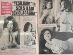 Pazar Haftalık Aktüalite Sinema Tiyatro Müzik ve Magazin Dergisi - 15 Haziran 1973 - Sayı:873 - Feri Cansel - Anuşka:'' Yeşilçam'ın seks ilahı ben olacağım'' dedi - Deniz Şahenk- Lale Azizoğlu - Ülker Durukan - Aysel Işıldar - Sabahattin Maral - Nesteren Tamer - Şermin Melek - Bülent Güvenç -Sevim Güvenç - Kiristin Öztunalı - Turgut Topaloğlu - Nalan Sevgi - Kemal Tan - Uğurtan Sayıner - Umur Taner - Orhan Öztuna - Yüksel Öztuna - Nezihe Keçeci - Nazif Keçeci - Leyla Çelikbaş - Zeynep Aksu - Yılmaz Duru - Loura Bentoni - Claudia Levin - Asuman Tuğberk - Aydan Adan - Serap Akın - Meral Orhonsay - Sevtap Eti - Aydan Adan - Akın Erkan - Asuman Tuğberk - Erkan Yolaç - Hülya Koçyiğit - Tarık Akan - Semra Sar - Menderes Utku - Hamdi Değirmencioğlu - Melih Sertesen - Nejat Saydam - Yıldırım Önal - Esen Püsküllü - Salih Güney - Murat Köseoğlu - Hülya Tuğlu - Kartal Tibet - Mine Sun - Öztürk Serengil - Figen Han - Pakize Suda-  Nebahat Çehre - Dergi Tam Değildir Sadece 12 Sayfası Mevcuttur