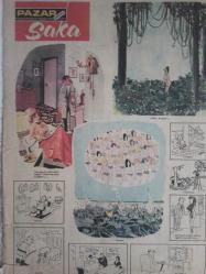 Pazar Ekstra Haftalık Aktüalite Sinema Tiyatro Müzik ve Magazin Dergisi - 16 Mart 1969 - Sayı:15 - Nazmiye Demirel anlatıyor - Çin Falı - Kızlar ve Erkekler - Sahte Alan - Ergin Konuksever - Süleyman Demirel - Gönül Yazar filmde soyununca Maruf'la kavga etti - Pekkan kardeşler gene sırayı bozmadılar - Ajda Pekkan - Semiramis Pekkan - Nebahat Çehre - Demir Karahan sevişiyorlar - Man Adasının Kuyruksuz Kedileri - Nathalie Delon 1969'un büyükyıldızı olacak - Doğuda yeni bir saç modası - İnce Kağıtlı Avrupa Gazeteleri Karaborsada Satılıyor - Kısasa kısas - Eski kafalımısınız yoksa yeni kafalımı - Pazar Şaka fotoğraf ve haberi - Dergi Tam Değildir Sadece 8 Sayfası Mevcuttur