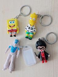 Sünger Bob Bart Simpsons Harry Potter Kar Canavarı figür anahtarlık set koleksiyon dekor tasarım hediye vintage retro aksesuar süs nostalji oyuncak