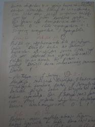15 Mart 1984 - Spor Toto 26. Hafta Kritik - Denizli-Adana Demirspor maçı - Adana Demirspor deplasmanda bile gol atıyor. Lakin Denizli kupadan elendikten sonra ligde iyi bir yer tutmak içi uğraş verecek - Antalya-Galatasaray - Bolu-Ankaragücü maçları haberi - Islak kalemle a4 kağıdına yazılmış bilgi notu - Tek Yaprak Arkalı Önlüdür