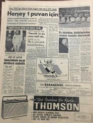 HÜRRİYET GAZETESİ 5 HAZİRAN 1965 YIL :18 SAYI :6140--Başbakan Antalya da İnandığınız Partiye Oy Verin Dedi ---İnönü :Milli Bakiye Kalkarsa Ortada AP ve CHP Kalır ---Türk -Yunan resmi görüşmesi iyimser bir hava içinde başladı --Uzaya çıkan White kapsüle zorla girdi ---22 bin maliyecinin  maaşı arttırılacak ---Gardiyana ilanı aşk eden üç kadın bir katili kaçırdı ---Ameliyatla 25 santim kısaldı ---Antakya da yirmi sene hapse mahkum on kişi bir fabrikada çalışıyor ----Fezaya gidiyorum diyerek kendisini pencereden attı ---Başkan Johnson Rus Halkına sulh için bir çağrıda bulundu ---Her şey 1 puan için ---Takım halinde ancak dördüncü olabildik ---Üç büyükler ,birbirinden oyuncu transfer  etmeyecek --Nebahat Çehre ,Miami de ki dünya güzellik  kraliçesi için iddialı ---Vah ! zavallı Ayhan Işık Yaralanmış --Beşinci bir yıldız  aranıyor --Fezaya gidiyorum diyerek kendisini pencereden attı ---Ayrı yaşadığı kocasını bir üniversiteli kızla  zina halinde yakaladı ---