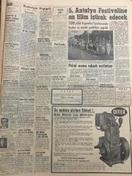 HÜRRİYET GAZETESİ  31 MAYIS 1965 YIL :18 SAYI :6135--Türkiye siyasi emniyet ve huzur içinde ---Aksoy :Yeni Petrol Arama Müsaadesi Vermiyorlar  Dedi ---Nubar Gülbenkyan ın azlettiği Başpiskopos  işimi bırakmam diyor ---Firari kaçakçı Sava Vafidis Kopenhag ta ---Bir ağa hakimin önünde toprağını almak istediği milyoneri vurdu ----Boğaz  a her gün turistik vapur  seferi yapılacak --Şüpheden kurtulmak için  katili ihbar edene otuz bin lira verecekler ----Kabul edilen yeni bütçe 14 milyar 851 milyon lira ----Denizcilik Bankası gemileri bir ayda 65 bin  yolcu taşıdı --Çeteciler ,iki Vietnam bölüğünü imha ettiler ---Milli Ligi  Bu Yıl da Fenerbahçe Kazandı --Beykoz un ümidi arttı ---Galatasaray :1 PTT :1--- Feriköy G.Birliğini de yendi : 3-1---5. Antalya Festivaline On Film İştirak Edecek ---Jackie ,hala Amerika nın 1 numaralı kadını ---Ali Han ın  sevgilsi Bettina ,foto muhabirliği ile hayatını kazanıyor ---