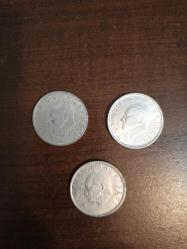Türkiye Cumhuriyeti - 3 adet Madeni Para - 25 lira 1985, 1988