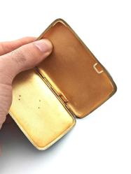 Antika Koleksiyonluk Yeşil Mineli Gümüş Tabaka