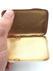 Antika Koleksiyonluk Yeşil Mineli Gümüş Tabaka