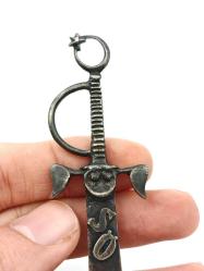 Antika Koleksiyonluk Kılıç Şeklinde Gümüş Zarf Açacağı