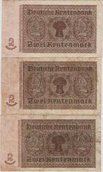 ALMANYA 2 RENTENMARK 1937 NAZİ - HİTLER DÖNEMİ - THIRD REICH. (1 ADET İÇİN) ÇOK TEMİZ KONDİSYON.