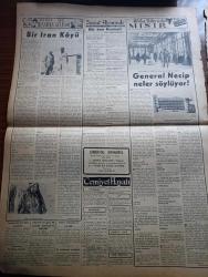 Vatan Gazetesi - 29 Nisan 1953 - Kaynayan Kazan Yazan Ahmet Emin Yalman Köşe Yazısı - Darüşşafaka'nın Kongresi Toplandı - Demokrat Parti Grubunda 2 Bakan İçin Tahkikat İstendi - Başbakan Adnan Menderes Irak Seyahatini Tehir Etti - Molotof Beş Büyüklerin Toplanmasını İstedi - Dumlupınar Denizaltısına Çarparak Batmasına Sebep Olan Naboland'ın Kaptanı Loretson'un Duruşması Bugün Başlıyor - Yunanistan'da Türk Arazisine El Konuyor - Vima Diğer Yunan Gazetelerine Nasihat Ediyor - Kadınlar Tekkesi Yazan Refik Halid Karay Yazı Dizisi - İstanbul Hakkında Bir Kanun Teklifi - Trakya'da Bir Çimento Fabrikası Kuruluyor - Kızılay'ın Beyoğlu Şubesinin Fesih Sebepleri - Ahmet Emin Yalman'a Suikastle İlgili Olarak Pötürge'de Bir Şahıs Yakalandı - Bayer Tonik - Filiz Naylon Çorapları - Hoş Memo Karikatür - Orta Oyunu Temsilleri Hazırlanıyor - Altemur Kılıç İran'dan Geliyor Yazı Dizisi - Afrika Yollarından Mısır Yazan Tunç Yalman Yazı Dizisi - Soprano Ketty Çürükoğlu - Güreş Federasyonu Reisi Vehbi Emre