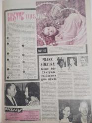 Pazar Ekstra Haftalık Aktüalite Sinema Tiyatro Müzik ve Magazin Dergisi - 8 Aralık 1968 - Sayı:2 - Esra Bereket - Çin Falı - Raquel Welch - Dünyanın en güzel kadını kocasından ayrılıyor - Paris Şehvet Afişleriyle  Doldu - Les Cevennes - La France - Özel Türkbaş - 3 Yıldız 3 Hikaye - Leyla Sayar - Sema Özcan - Semiramis Pekkan - Mücevherler Kraliçesi - Çılgın bir hayat yaşıyor - Ahmet Sokarno - Tazminat almak için gayri meşru çocuk doğurdu - On Bir Dolar - Alfred Hitchcock takdim eder - Aşık mısınız? - Frank Sinatra genç bir İtalyan yıldızına göz dikti - Ava Gardner - Nancy Barbato - Mia Farrow - Pazar Şak fotoğraf ve haberi - Tam Takım Dergi