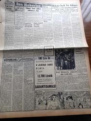 Vatan Gazetesi - 3  Nisan 1953 - Zararlı Bir Teşebbüs Yazan Ahmet Emin Yalman Köşe Yazısı - Kore'de Esirlerin Durumu Pazartesi Görüşülecek - Kızıl Çin Başbakanı Çu En Lai - Profesör Hamit Nafiz Pamir'in Zelzeleye Dair Konferansı - Türk Alman Ticaret Görüşmeleri Kesildi - Türkiye Lüksemburg'u Dün 3 0 Mağlup Etti - Eskişehir'de Şeyh Akif'in Duruşması - NATO'dan 25 Milyon Liralık Sipariş Aldık - Milliyetçiler Derneği Davasında Mahkeme Hakimi Red Talebini Reddetti - Kadınlar Tekkesi Yazan Refik Halid Karay Yazı Dizisi - Fenerbahçe Vapuru Dün Geldi - Büyük Sanatkar Hazım'ın Ölümünün 9. Yıldönümü - Koyun Ve Kuzu Eti Fiyatları Arttı - Türkiye Suriye'yi Protesto Etti - Seyhan Ve Ceyhan Nehirleri Yükseldi - Profesör Burhanettin Berker'in Cenazesi Dün Kaldırıldı- Yugoslavya Son Harp Esirlerini De Serbest Bırakıyor - Mapusane Çeşmesi Yazan Mehmet Yanık Yazı Dizisi - Kremlin'in Yeni Hükümdarı Georgie Malenkov Yazan Albay İlya Molin Yazı Dizisi - Sinema Tenkidleri Yazan Atilla İlhan -Caniler Sokağı