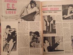 Pazar Haftalık Aktüalite Sinema Tiyatro Müzik ve Magazin Dergisi - 2 Nisan 1966 - Sayı:497 - Claudia Cardinale - Gürel Ünlüsoy - İşte yeni salgın: ''Uçsuz'' - Chi-Chi - Reklam için uçurulan - Balon Aşklar - Doktor Hilmi - Leyla Sayar - Aysel Tanju - Orhan Günşiray - Türk Lolitası - Nilüfer Koçyiğit - Ne idi Ne oldu Ne olacak - Melek Koçyiğit - Sinema Haberleri - Kısa Kısa - Muzaffer Nebioğlu - Nuray Uslu ve Sunay Uslu kardeşler - Ayten Kaçmaz - Tunç Oral - Zeynep Değirmencioğlu - Sonunda Claudia Cardinale Lider - Yüksel tahsilini tamamlayan Gürel Ünlüsoy ''Memur Aktör'' oldu! - Hanımlar Sizin İçin - Zeynep Berk - Beyaz Tergal - Bahar ve yaz modasından - Bu haftaki yıldızınız fotoğraf ve haberi - Tam Takım Dergi
