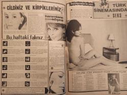 Pazar Haftalık Aktüalite Sinema Tiyatro Müzik ve Magazin Dergisi - 8 Kasım 1968 - Sayı:633 - Semiramis Pekkan - POP Sabun Reklamı - Bir nişan, bir nikah - Zühal Üstüntaş - Cenk Er - Zeki Müren - Gönül Yazar - Meltem Mete: ''Artık aklımı başıma topladım'' diyor - Semiramis Pekkan çifte oynuyor - Haldun Dormen - Tony Dallara - Anjelik olan Sevda Ferdağ bol bol bel büküp, gerdan kırdı - Tanju Korel - Ergün Köknar - Pervin Par - Selma Güneri dükkana döndü - Tunç Oral kırık ayakla sahnedeydi - Mahmut Dedehayır - Cildiniz ve kirpikleriniz - Bu haftaki falınız - Hanımların köşesi - Zeynep Berk - Türk Sinemasında Seks - 1919-1968 Türk Sineması Kadın Oyuncuları - Sema Özcan - Leyla Sayar - Hülya Koçyiğit - Süreyya Duru - Nebahat Çehre - Suzan Avcı - Filiz Akın fotoğraf ve haberi - Tam Takım Dergi