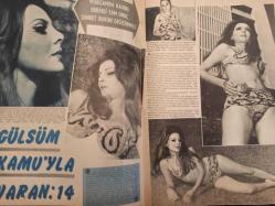 Pazar Haftalık Aktüalite Sinema Tiyatro Müzik ve Magazin Dergisi - 15 Ağustos 1969 - Sayı:673 - Gülsüm Kamu - Önce boyandı sonra İstanbul'da tur attı - Aynur Aydan - Büyük İfşaat: Ablam ve Annem - Nazan Şoray - Rüçhan Adlı - Meliha Şoray - POP Sabun Reklamı - Çok sıcaktı bunalıyordu ve derken... - Figen Han soyunup çırılçıplak denize girdi! - Gülsüm Kamu'yla varan:14 - Çoban Ali - Haftanın Fotoromanı: Yarın Başka Bir Gündür - Gül Fatma - Nejat Saydam - Hülya Koçyiğit - Gül Fatma - Murat Soydan - Tanju Gürsu - Reha Yurdakul - Yıldız Nevgut - Ajda Pekkan'ın aşk albümü - Gülsüm Kamu - Mustafa Satır - Zeki Müren - Orhan Aker - İşte yeni hipi - Aynur Aydan fotoğraf ve haberi - Tam Takım Dergi