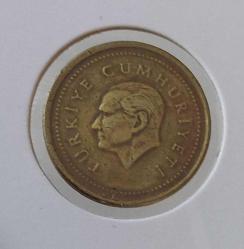 1998 BEŞ BİN 5000 LİRA MADENİ PİRİNÇ PARA ORİJİNAL ÇOK ÇOK TEMİZ M3RRR2