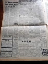 Vatan Gazetesi - 31 Mart 1953 - Demir Perde Ve Biz Yazan Ahmet Emin Yalman Köşe Yazısı - Amerika'nın Türkiye'ye Yardım Azaltılmayacak - Kızıl Çin Başkanı Chou En Lai Kore'de Sulh İstedi - Yedi Kadını Öldüren Londra Canavarı Henüz Yakalanmadı - İnkılapları Koruma Ve İrtica İle Savaşta CHP Hükümete Müzahir Olacak - Tediye Birliğinin Müddeti Uzatıldı - Kız Kardeşi Katolik Olan Dimitro Elefteryadis İki Kişiyi Vurdu - Genç Milli Takım Şampiyonası Bugün Brüksel'de Başlıyor - Kongre Yazan Abdulkadir Ceyhun Yazı - Hekim Hakları Koruma Derneği Kongresi - Mareşal Tito Yugoslavya'ya Döndü - Hoş Memo Karikatür - Sümerbank - Mayadağ Fenni Mayaları - Londra Mektupları Yazan Canan Ergüder - Kremlin'in Yeni Hükümdarı Georgie Malenkov Yazan Albay İlya Molin Yazı Dizisi - İtalya'da Grev İlan Edildi - Tiyatrolar Sinemalar Programı - Çocuk Köşesi - Macera Bu Akşam Başlıyor Yazan Robert Collard Yazı Dizisi - Mançurya'dan Göçmenler Geldi - Devrim Ocakları Toplantısı Yapıldı - Krem Pertev - Good Year Lastik