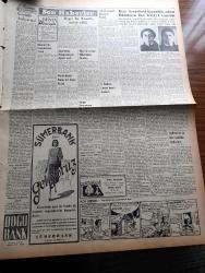 Vatan Gazetesi - 31 Mart 1953 - Demir Perde Ve Biz Yazan Ahmet Emin Yalman Köşe Yazısı - Amerika'nın Türkiye'ye Yardım Azaltılmayacak - Kızıl Çin Başkanı Chou En Lai Kore'de Sulh İstedi - Yedi Kadını Öldüren Londra Canavarı Henüz Yakalanmadı - İnkılapları Koruma Ve İrtica İle Savaşta CHP Hükümete Müzahir Olacak - Tediye Birliğinin Müddeti Uzatıldı - Kız Kardeşi Katolik Olan Dimitro Elefteryadis İki Kişiyi Vurdu - Genç Milli Takım Şampiyonası Bugün Brüksel'de Başlıyor - Kongre Yazan Abdulkadir Ceyhun Yazı - Hekim Hakları Koruma Derneği Kongresi - Mareşal Tito Yugoslavya'ya Döndü - Hoş Memo Karikatür - Sümerbank - Mayadağ Fenni Mayaları - Londra Mektupları Yazan Canan Ergüder - Kremlin'in Yeni Hükümdarı Georgie Malenkov Yazan Albay İlya Molin Yazı Dizisi - İtalya'da Grev İlan Edildi - Tiyatrolar Sinemalar Programı - Çocuk Köşesi - Macera Bu Akşam Başlıyor Yazan Robert Collard Yazı Dizisi - Mançurya'dan Göçmenler Geldi - Devrim Ocakları Toplantısı Yapıldı - Krem Pertev - Good Year Lastik