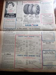 Vatan Gazetesi - 31 Mart 1953 - Demir Perde Ve Biz Yazan Ahmet Emin Yalman Köşe Yazısı - Amerika'nın Türkiye'ye Yardım Azaltılmayacak - Kızıl Çin Başkanı Chou En Lai Kore'de Sulh İstedi - Yedi Kadını Öldüren Londra Canavarı Henüz Yakalanmadı - İnkılapları Koruma Ve İrtica İle Savaşta CHP Hükümete Müzahir Olacak - Tediye Birliğinin Müddeti Uzatıldı - Kız Kardeşi Katolik Olan Dimitro Elefteryadis İki Kişiyi Vurdu - Genç Milli Takım Şampiyonası Bugün Brüksel'de Başlıyor - Kongre Yazan Abdulkadir Ceyhun Yazı - Hekim Hakları Koruma Derneği Kongresi - Mareşal Tito Yugoslavya'ya Döndü - Hoş Memo Karikatür - Sümerbank - Mayadağ Fenni Mayaları - Londra Mektupları Yazan Canan Ergüder - Kremlin'in Yeni Hükümdarı Georgie Malenkov Yazan Albay İlya Molin Yazı Dizisi - İtalya'da Grev İlan Edildi - Tiyatrolar Sinemalar Programı - Çocuk Köşesi - Macera Bu Akşam Başlıyor Yazan Robert Collard Yazı Dizisi - Mançurya'dan Göçmenler Geldi - Devrim Ocakları Toplantısı Yapıldı - Krem Pertev - Good Year Lastik