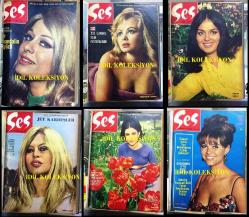 SES, HAFTALIK AKTÜALİTE SİNEMA, TİYATRO, MÜZİK ve GENÇLİK MECMUASI - 1967 YILINDAN CİLT İÇİNDE TOPLAM 23 SAYI - HEPSİ BİR CİLT İÇİNDE - HER SAYININ POSTERİ İÇİNDE. TÜM SAYILAR EKSİKSİZ ve ÇOK TEMİZ -  EKREM BORA, SÜLEYMAN TURAN, GÖKSEL ARSOY, AYHAN IŞIK, SADRİ ALIŞIK, REHA YURDAKUL, ALAIN DELON, MARLON BRANDO, TANJU GÜRSU, TÜRKAN ŞORAY, FİLİZ AKIN, HÜLYA KOÇYİĞİT, BELGÜN DORUK, NERİMAN KÖKSAL, MUZAFFER TEMA, SEMA ÖZCAN, AJDA PEKKAN, SEMA ÖZCAN, İZZET GÜNAY, FATMA GİRİK, LEYLA SAYAR, EROL TAŞ, ZEKİ MÜREN, ZEYNEP DEĞİRMENCİOĞLU, PARLA ŞENOL, GÜLRİZ SURURİ, AZİZE BERGİN, EROL DERNEK, KUTLU ERTUNA, LIZ SARIAN, BRIGITTE BARDOT, NİLÜFER KOÇYİĞİT, HÜSEYİN PEYDA, EDİZ HUN, CARY GRANT, SEVDA FERDAĞ, SALİH GÜNEY, NİLÜFER AYDAN, ALİ ŞEN, RAQUEL WELCH, MUHSİN ERTUĞRUL, ERHAN ABİR, ERHAN EMİRE, ERGÜVENÇ KEMAL, FİKRET HAKAN, NEVİN AYPAR, CÜNEYT GÖKÇER, MERAL GÜZENDOR, METİN SEREZLİ, MUHTEREM NUR, URSULA ANDRESS, SEVİM ÇAĞLAYAN, ERTOK UMRAN, ERTON ŞEHİME, SELMA GÜNERİ,