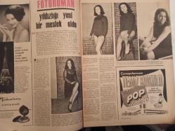 Pazar Haftalık Aktüalite Sinema Tiyatro Müzik ve Magazin Dergisi - 16 Nisan 1966 - Sayı:499 - Yeşilçam'da bir balerin - Bilge Tandoğaç - Fotoroman yıldızlığı yeni bir meslek oldu - Nalan Çöl - Meral Küçükerol - Erol Taş'a göre: ''Artık güzel yüz ve iyi kadın öpmek iş değil'' - Zuhal Tan aşkından oldu - Selda Alkor ve Tanju Gürsu nişanlanıyor - Sinema Haberleri - Hayri Caner - Hülya Koçyiğit - Bardaklar havalarda uçmazdı - Mine Soley - Burhan Abaydın - Tülay German - Mine Soley - Doctor Renaud Krem Reklamı - Hanımlar İçin - Zeynep Berk - Yıldızınız - Brigitte Overbye göğüsleriyle bir anda şöhrete ulaştı - Bu göğüslerin sigortası tam 1 milyon lira - Erol Taş fotoğraf ve haberi - Tam Takım Dergi