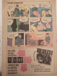 Pazar Haftalık Aktüalite Sinema Tiyatro Müzik ve Magazin Dergisi - 28 Şubat 1965 - Sayı:440 - Taş Bebek Gönül Yazar soyundu - Genç Kız Kalbi - Yenilmez Yumruk çizgi romanları - Aşk Korkusu Fotoromanı - Boncuk Çizgi Romanı - Doktor Kilder - Kırık Kalp Çizgi Romanları - Yıldırım Gürses, Altın Mikrofon'u alırken sevinç gözyaşları döktü - Cihat Günay - Çetin Yavuzdoğan - Nejat Toksay - Metin Yavuzdoğan - Avni Sürel - Muzaffer Gür - Berç Kürkçü - Mesut Aytunca - Erol Bilen - Koral Yılmaz - Etem Tark - Bekarlığa Veda - Ayhan Işık - Fatma Girik - Ajda Pekkan - Belgin Doruk - İzzet Günay - Osman Faruk Seden kimdir? - Meşhur yıldızları bana sorun - Leyla Sayar - Cehennemde Bir Melek - Nüveyre Gültekin - Hanımlarla Başbaşa - Zeynep Berk - Pratik Tavsiyeler - Saçlarınıza itina ediniz - Bu hayattaki yıldızınız - Agata İravy - Kalpten Kalbe - Leyla Soykut - Catherine Deneuve - Hasbi Tembeler çizgi romanı fotoğraf ve haberi - Tam Takım Dergi