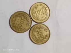 TÜRKİYE CUMHURİYETİ 100 LİRA 1989  ÇÇT