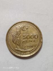 TÜRKİYE CUMHURİYETİ 5000 LİRA 1996  ÇÇT( KAYIK BASKI)