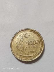 TÜRKİYE CUMHURİYETİ 5000 LİRA 1997  ÇT