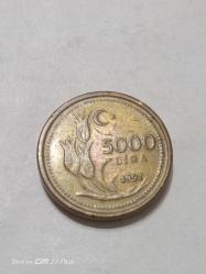 TÜRKİYE CUMHURİYETİ 5000 LİRA 1997  ÇÇT