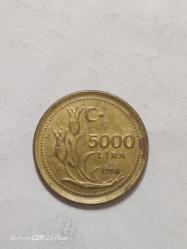 TÜRKİYE CUMHURİYETİ 5000 LİRA 1998( İNCE BASKI ) ÇÇT