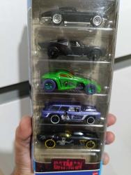 Batman yarasa adam 5 li araba set kullanılmamış paketinde koleksiyon dekor tasarım hediye vintage retro aksesuar süs nostalji oyuncak