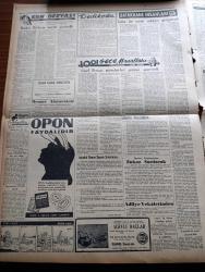 Vatan Gazetesi - 3 Nisan 1957 - Anadolu Ajansı Diyor Ki Makarios Teşhişçi Ve Sergerdedir -  Bir Elinde Haç Diğer Elinde Masum Halkı Katliam İçin Silah Bulunan Makarios - Meclise Cezayir İçin Bir Sual Takriri Verildi - Yunanlılar Para İle Köylerine Yazı Yazdırıyor - Ankara'ya Gelen Fazıl Küçük Adnan Menderes İle Görüşecek - Batı Almanya Başvekili Adenauer İle Adnan Menderes Dünya Olaylarını Görüştüler - Eşini Zifaf Odasında Öldüren Zülkif Kara Dün Tevkif Edildi - İran Başvekili Hüseyin Ala İstifa Etti - Maarif Müdürlüğü Dün Öğretmenlerle Dolup Taştı - Çanakkale Türk'ün Kahramanlık Destanı Yazan Alan Moorehead Yazı Dizisi - Ahmet Mithat Efendi'nin Bir Romanı Musullu Süleyman Sadeleştiren Behçet Necatigil Yazı Dizisi - Yeni Bir Adım Tiyatro Enstitüsü Yazan Ahmet Kutsi Tecer - Ramazan Köşesi - 1001 Gece Masalları Hazırlayan Suat Taşer Yazı Dizisi - Kan Deryası Macar İhtilalinin Destanı Yazan Szakaly Ferenc Yazı Dizisi - Galatasaray Beyoğluspor Maçı - Fenerbahçe Vefa Maçı