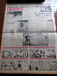 Vatan Gazetesi - 25 Mart 1957 - CHP Meclisi İsmet İnönü'nün Son Politikasını İttifakla Tasvip Etti - Türkiye Ürdün'de Define Arayacak - Cerrahpaşa'da Bir Lağım On Gündür Patlak - Türk Gazeteleri Irak'ta 75 Kuruşa Satılıyor - Yükçüler Kongresinde Dün Gürültü Ve Kavga Oldu - Migros'un Kahve Satışları -  Ahmet Mithat Efendi'nin Bir Romanı Musullu Süleyman Sadeleştiren Behçet Necatigil Yazı Dizisi - Son Yirmi Yılın Yirmi İlim Hadisesi - Elektronik Beyin - Yılın En Sevilen Artisti Gina Lollobrigida - 1001 Gece Masalları Hazırlayan Suat Taşer Yazı Dizisi - Kan Deryası Macar İhtilalinin Destanı Yazan Alan Moorehead Yazı Dizisi - Dünya Nelere Gülüyor Karikatür - Fenerbahçe Beşiktaş'ı 4 2  Yendi - Galatasaray Türkiye Voleybol Şampiyonu - Stiv Roper Çizen Saunder Ve Woggon - Bulgaristan Şampiyonu C.N.D.A. Takımı İzmir'de 6 0 Galip Geldi - Kurt Kapan Nero Çizen Rex Stout - Gazeteci Cef Cob Çizen Peter Hoffman - Fevzi Lütfi Karaosmanoğlu - Bermuda Görüşmelerine Ait Dün Bir Tebliğ Yayınladı