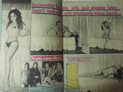 Pazar Haftalık Aktüalite Sinema Tiyatro Müzik ve Magazin Dergisi - 19 Ocak 1973 - Sayı:852 - Müşerref Tezcan - Eva Söderlinah - Hülya Koçyiğit kendisine yapılan sahne ve rejisörlük teklifini kesin olarak reddetti - Lütfi Ö. Akad- Selim Soydan - Adnan Tüzmen - Erdoğan Sarı - Selman Yaşar - Atilla Özdemiroğlu - Füsun Önal - Necla Gündoğdu - Tolga Günal - Betül Özyüreli - Adnan Şenses - Selma Güneri - Yusuf Sezgin - ORhan Günşiray - Ali Poyrazoğlu - Ceyda Sadıkoğlu - Sacit Aslan, Şeher Seniz'i terk edip eski nişanlısıyla tekrar barıştı - Selda Alkor eşinden ayrılacağı söylentilerini yalanladı ve mutlu olduklarını açıkladı - Cihat İlkbaşaran - Eva Bender sonunda bulundu - Kartal Tibet - Yeşim Tan - Birsen Ayda - Ajda Pekkan - Olacak iş değildi! - Behiye Aksoy - Orhan Elmas - Filiz Akın - Aysel İnanoğlu - Berker İnanoğlu - Arzu Okay - Seyhan Karabay - Arzu Okay müzisyen sevgilisiyle yakında nikah kıyıyor - Gönül Yazar dört yıl sonra - Cüneyt Arkın - Zeki Ökten - Tam Takım Dergi