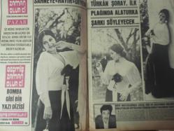 Pazar Haftalık Aktüalite Sinema Tiyatro Müzik ve Magazin Dergisi - 1974 Yılı - Sayı:959 - Oya Peri - Karin Runnes - Türkan Şoray, ilk plağında alaturka şarkı söyleyecek - Yeşim Yükselen - Muhteşem Marilyn Monroe - Serdar Gökhan, Tülin Örsek nikahı çıplak fotoğraflar yüzünden suya düştü - Ünlüler Albümü: Fatma Belgen - Tamer Yiğit - Fatma Belgen - Çetin İNanç - Seyyal Taner - Mehmet Dinler - Ülkü Erakalın - Muhterem Nur - Kenan Pars - Eşref Kolçak - Tarık Akan - Mehmet dinler - Ateş Böcekleri Ercan - Yusuf Sezgin-  Fatma belgen - Yıldız Kenter - Aytaç Arman - Hülya Şengül - Temel Gürsu - İsmet Saydam - Tufan Giray - Lale Kenter - Yıldız Kenter - Sertan Acar Tülin Örsek - Serdar Gökhan - Nur Ay'ın evliliği kısa sürdü - Türkan Şoray - Orhan Gencebay - Seyyal Taner - Arzu Okay - Tarık Akan - Senar Seven - Öztürk Serengil - Suna Pekuysal - İzzet Aldemir - Mine Sun - Sadri Alışık - Zeyno Çilem - Aykut bora - Sadri Alışık - Kemal Sunal - Meral Zeren - Aytekin Akkaya - Tam Takım Dergi