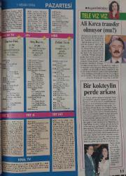 HÜRRİYET GAZETESİ-TELESKOP DERGİSİ-TELEVİZYON EKİ-30 MART-5 NİSAN-1996-KAPAK-FOTOĞRAF-RÖPORTAJ-TV PROGRAM FİLM VE UYDU-HAFTANIN FİLMİ-DALGALARIN PRENSİ-BEYAZ ŞİMDİ BEYAZ ÖTESİ-BEYAZIT ÖZTÜRK-ARENA'NIN GENÇ YÖNETMENI-UĞUR DÜNDAR-TELEFONDA 5  DAKIKA-SERHAT HACIPAŞALIOĞLU-EBRU YORGANCIOĞLU-SON KUMPANYA-EBRU GÜNDEŞ-DİZİ İÇİN ARABA YAKILDI-KIRMIZI EVİN HÜZNÜ-BOĞAÇ KÖKBAŞ-CÜNEYT AYDAN-SERHAT SÖZERİ-AHMET KAYA-EKRANA ABONE-ECE USLU-FADİME BAŞKAN OLDU-ALİ KIRCA-TRANSFER OLMUYOR MU-BİR KOKTEYLİN PERDE ARKASI-CAN DÜNDAR-TÜRKAN ŞORAY-CAPITAL RADYO YÜKSELIYOR-SESTEN ÇİZGİLER-PORTRE-AĞIRBAŞLI ROMANTİK-RAY MILLAND-PEMBE DİZİLER-VAHŞİ KALPLER-KOLE ISAURA-CESUR VE GÜZEL