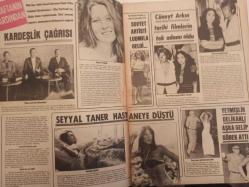 Pazar Haftalık Aktüalite Sinema Tiyatro Müzik ve Magazin Dergisi - 1976 Yılı - Sayı:1048 - Fatma Girik - Yeşim Yükselen - Kardeşlik Çağrısı - Ludmilla Zaitseva - Seyyal Taner hastaneye düştü - Cüneyt Arkın - Serçin Erdem - Atıf Kaptan - Türkan Gürses - Feri Cansel tüm sevgisini köpeğine verdi - Nesrin Nur Ankara'da bulundu - Pervin Par yeniden kızının babası Osman Türen'e döndü - Türkan Şoray servetini Nazan Şoray' bağışlıyor - Bir aşkın fotoromanı - Meral Zeren - Selami Şahin - Jimmy Baker - Semra Yıldız'ın Amerikalı eşi Jimmy aşkı uğruna Müslüman oldu - Emel Aydan Lozan'da üç aydır striptiz yapıyor - Evlilik suya düşer düşmez Pelin Ceylan dansözlüğe dönüş yaptı - Yıldıray Çınar - Hüseyin Peyda - Aliye Rona - Benim Başar - Hüseyin Peyda - Nurhan Nur - Romena Michelle fotoğraf ve haberi - Tam Takım Dergi