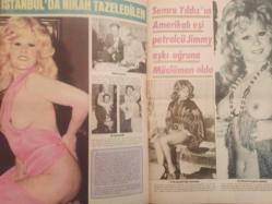 Pazar Haftalık Aktüalite Sinema Tiyatro Müzik ve Magazin Dergisi - 1976 Yılı - Sayı:1048 - Fatma Girik - Yeşim Yükselen - Kardeşlik Çağrısı - Ludmilla Zaitseva - Seyyal Taner hastaneye düştü - Cüneyt Arkın - Serçin Erdem - Atıf Kaptan - Türkan Gürses - Feri Cansel tüm sevgisini köpeğine verdi - Nesrin Nur Ankara'da bulundu - Pervin Par yeniden kızının babası Osman Türen'e döndü - Türkan Şoray servetini Nazan Şoray' bağışlıyor - Bir aşkın fotoromanı - Meral Zeren - Selami Şahin - Jimmy Baker - Semra Yıldız'ın Amerikalı eşi Jimmy aşkı uğruna Müslüman oldu - Emel Aydan Lozan'da üç aydır striptiz yapıyor - Evlilik suya düşer düşmez Pelin Ceylan dansözlüğe dönüş yaptı - Yıldıray Çınar - Hüseyin Peyda - Aliye Rona - Benim Başar - Hüseyin Peyda - Nurhan Nur - Romena Michelle fotoğraf ve haberi - Tam Takım Dergi