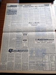 Vatan Gazetesi - 20 Mart 1957 - Maarifte Yeni Ufuklar Yazan Ahmet Emin Yalman Köşe Yazısı - Akabe Kapatılırsa İsrail Harp Edecek - Suriye'de Siyasi Buhran - Osman Bölükbaşı Yeni Bir Anayasa İçin Mücadele Ediyoruz Dedi - Artist Dansöz Şarkıcı Abbe Lane Fotoğraf - Denizcilik Bankasında Zarar 11 Milyonu Aşıyor - İspanya'nın NATO'ya Girmesi İsteniyor - Ahmet Mithat Efendi'nin Bir Romanı Musullu Süleyman Sadeleştiren Behçet Necatigil Yazı Dizisi - Çanakkale Türk'ün Kahramanlık Destanı Yazan Alan Moorehead Yazı Dizisi - Hukuk Fakültesi Fikir Kulübü Kuruldu - Genç Şair Metin Eloğlu'nun Şiir Kitabı Sultan Palamut Toplattırıldı - Reşat Nuri Güntekin İçin Yazan Ruşen Eşref Ünaydın Yazı Dizisi - Kan Deryası Macar İhtilalinin Destanı Yazan Szakaly Ferenc Yazı Dizisi - Bu Haftanın İlk Mühim Maçı Vefa Adalet Arasında Oynanıyor - Federasyon Kupası Maçları 20 Nisan'da Başlayacak - Buk Rocers Çizen Rick Yager - Stiv Roper Çizen Saunder Ve Woggon - Kurt Kapan Nero Çizen Rex Stout -  Adnan Menderes