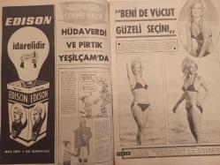 Pazar Haftalık Aktüalite Sinema Tiyatro Müzik ve Magazin Dergisi - 5 Kasım 1971 - Sayı:789 - Hülya Koçyiğit - Meral Zeren - 5 Yıllık Aşk Fotoromanı - Serpil Örümcer - Feri Can Sel - Figen Han - Seher Şeniz - Gülgün Erdem - Melek Görgün - Berkant - Edison Ampul Reklamı - Hüda Verdi ve Pırtık Yeşilçam'da - Önder Tekin - Mine Soley ''Beni de vücut güzeli seçin!'' - Meral Zeren: ''Sinemayı çok sevdim'' dedi - Nejat Uygur - Müjdat Gezen - Münir Özkul - Şefik Döğen - Hayri Caner - Rüştü Asyalı - Yıldırım Gencer nişanlısı Ülkü Özen'le Çerkez dansı oynadı - Zeki Müren yine sinemada - Arzu Okay - Lütfü Ö. Akad - Esen Püsküllü - Fatma Girik - Yılmaz Güney - Memduh Ün - Persil Deterjan Reklamı - Feri Cansel kıyasıya dayak yedi - Ayhan Işık - Memduh Ün - Fikret Hakan - Muhterem Nur - Müşfik Kenter - Kadir İnanır - Halit Akçatepe - Mürüvvet Sim - Kayhan Yıldızoğlu - Erden Alkan - Semih Sezerli - Melek Görgün - Behçet Nacar - Nesrin Kaptan - Kudret Şandra erkekliği bir yana bıraktı - Tam Takım Dergi
