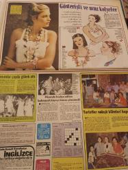 Kelebek Ev Gazetesi  - 24 Ağustos 1977 -  Ajda Pekkan, Agostina Bell, Catherine Deneve, Claudia Cardinale , Türkan Şoray ,Barbara Bouchet ,Candice Bergen Aydemir Akbaş