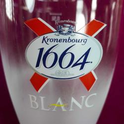 KRONENBOURG 1664 BLANC 0,5 L. BİR ÇİFT CAM BİRA BARDAĞI
