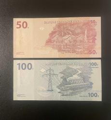 Afrika Kongo 50/100 Frank 2013/22 Set ÇİL