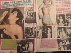 Pazar Haftalık Aktüalite Sinema Tiyatro Müzik ve Magazin Dergisi - 27 Ocak 1977 - Sayı:1062 - Caroll Bells - Nalan Çöl - Nilüfer - Ufukta Evlilik Var Ama Ne Zaman? - Rıza Silahlıpoda - Tokyo Yolcusu Şenay, Kimono ile Dolaşıyor - Neco ile Oya German kulüp tiryakisi oldu - Canan Candan - Işık Yavuz - Öztürk Serengil - İlhan Daner - Hadi Çaman - Safiye Filiz - Bülent Ersoy - Filiz Akın - Hülya Koçyiğit ancak Uludağ'da kendine gelebildi - Kemal Yamak - Gökben Uludağ'da ''Aşka Devam'' diyor - Neşe Alkan hem besteci, hem şarkıcı - Gülşen Bubikoğlu eşinin yönettiği filmde oynadı - Türker İnanoğlu - Gülşen Bubikoğlu - İlker İnanoğlu - Fatma Girik filme başladı ama üçüncü günü hastalandı - Melek Görgün yaş gününde konuklarına göbek attırdı - Deniz Erkanat - Ülkü Özen - Selen Büke - Alev Altın - Nükhet Duru iki yıl öncesi cömertçe soyunuyordu - Seyyal Taner - Tango devri geri geldi - Seceattin Tanyerli - Fehmi Ege - Arzu Okay - Ceyda Karahan - Nalan Çöl - Mireille Alonville - Tam Takım Dergi