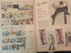 Pazar Haftalık Aktüalite Sinema Tiyatro Müzik ve Magazin Dergisi - 6 Mart 1965 - Sayı:441 - Genç Kız Kalbi ve Yenilmez Yumruk Çizgi Romanı - Özcan Tekgül - Beyrut Dağlarında Striptease yapıyor - Aşk Korkusu Fotoromanı - Boncuk Çizgi Romanı - Sinema Haberleri - Elke sommer - Doktor Kilder ve Kırık Kalp Çizgi Romanı - Yüzbin öpücüğü binlerce kız bölüştü - Kanepede iki kişi - Zeynep Berk - Hanımlarla başbaşa - Nicole Bernard - Cehennemde Bir Melek - Jean Sherman - Bu yıldızları ben meşhur ettim - Osman Faruk Seden - Onu Ben Kral Yaptım - Ayhan Işık - Bu haftaki yıldızınız - PURO Sabun Reklamı - Kalpten kalbe - Thea Fleming - Hasbi Tembeler Çizgi Romanı fotoğraf ve haberi - Tam Takım Dergi