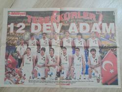 Basketbol 12 dev adam Türk milli takimi İbrahim kutluay