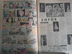 Pazar Haftalık Aktüalite Sinema Tiyatro Müzik ve Magazin Dergisi - 25 Ağustos 1957 - Sayı:48 - Erkeklere Metelik Vermeyen Kız - Gürültü Etmek Yasaktır ama Gürültüye Gitmek Yasak değildir - Kibar Hırsız ve Taş Devri Çizgi Romanları - Geçen Hafta Neler Oldu - Bıçaklı Kovboy kendine hedef bulamıyor - Çalıyor! Çalıyor! - Amansız Takip ve Genç Kız Kalbi Çizgi Romanları - Şoför Hikayesi - Ayla Doğanay - Muzaffer Akgün - Yaşar Güvenir - Tevfik Akman iş başında - Bir kuyumcuyla bir ressamın meşhur ettiği şehir Anvers - Dr. Alaeddin Yavaşça - Erkeklere Metelik Vermiyen Kız - Jane Moore - Bulmaca - Bilmece ve Eğlence - Ayakların güzelliği ve bakımı - Kadınlarla Başbaşa - Zeynep Berk -Aşk Gece Uyanır - Roman - Enternasyonal Tenis Turnuvasının Düşündürdükleri - Vakvaka Kardeş ve Uçan Adam Çizgi Romanı - Fotoğrafla Sinema Haberleri - Cannes şehri için yeni bir kraliçe - Sinema ve aktüalite - Louella O'Parsons'un Muhteşem Balosu - Elizabeth Scott fotoğraf ve haberi - Tam Takım Dergi